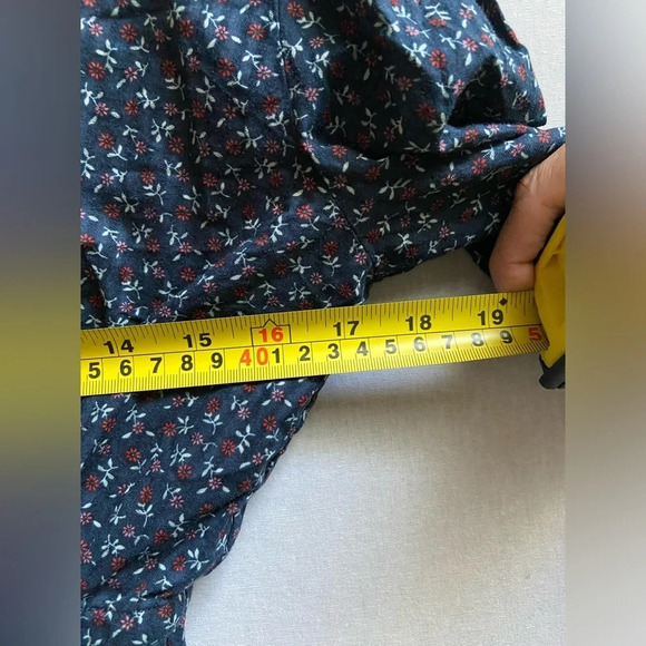 NWT Madewell Tie-Back Peplum Top in Campden Daisies  Sz XS - Picture 12 of 12